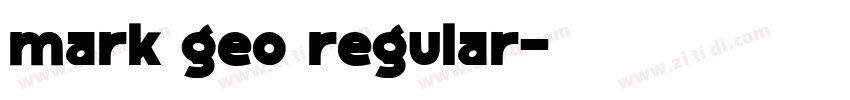 mark geo regular字体转换